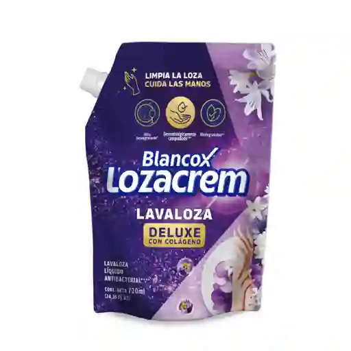 Lavaloza Loza Crem Deluxe Con Colágeno (720 Ml)
