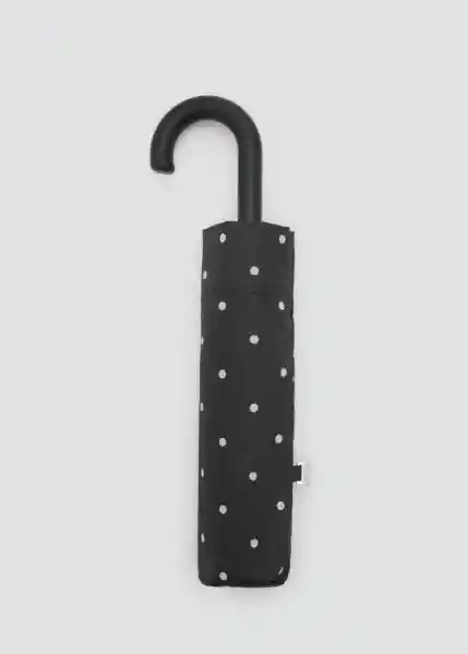 Paraguas Lunar Negro Talla 99 Mujer Mango