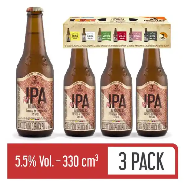 3 Cordilleras Pack Cerveza Artesanal Ipa