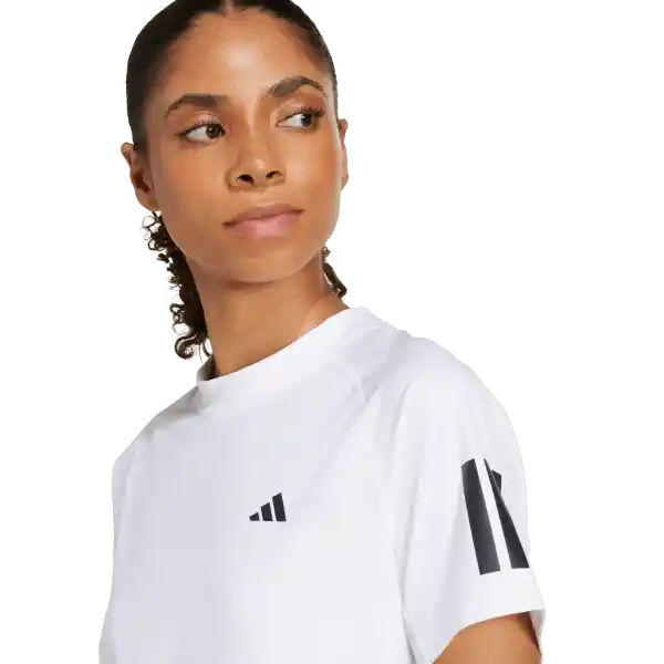 Adidas Camiseta Club Tee Para Tenis de Mujer Blanco Talla M