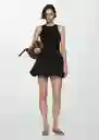 Vestido Nuba Negro Talla S Mujer Mango