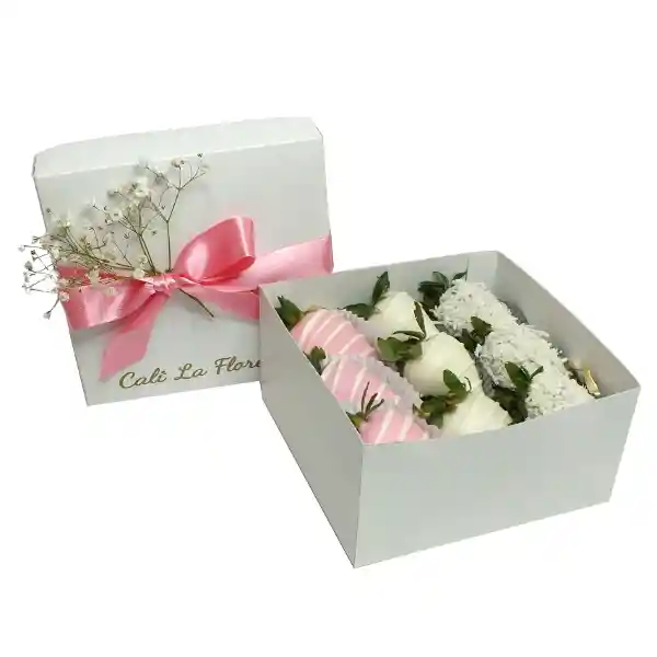 Caja 9 Fresas Rosadas