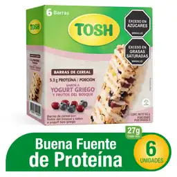 Tosh Barra de Cereal Frutos del Bosque y Yogur Griego