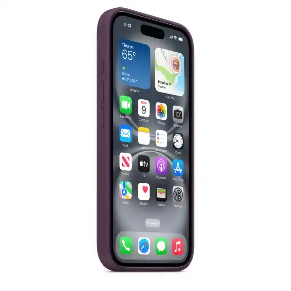 iPhone Case 16 Plus Silicone With Magsafe Plum