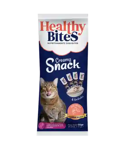 Healthy Bites Snack Cremoso Para Gato Sabor Salmón