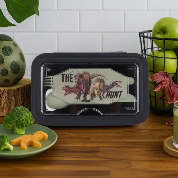 Contenedor de Alimentos Serie Jurassic World Negra Miniso