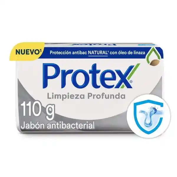 Jabón Antibacterial Protex Limpieza Profunda Barra 110 g