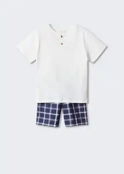 Pijama Edu Offwhite Talla 14 Niños Mango