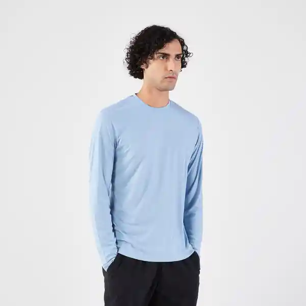 Kiprun Camiseta Manga Larga 500 Para Hombre Azul Cielo Talla S