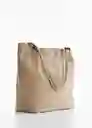 Bolso g Gideon Crudo Talla 99 Mujer Mango