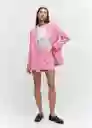 Falda Hadid Fucsia Talla S Mujer Mango