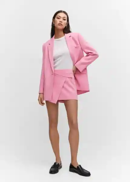 Falda Hadid Fucsia Talla S Mujer Mango