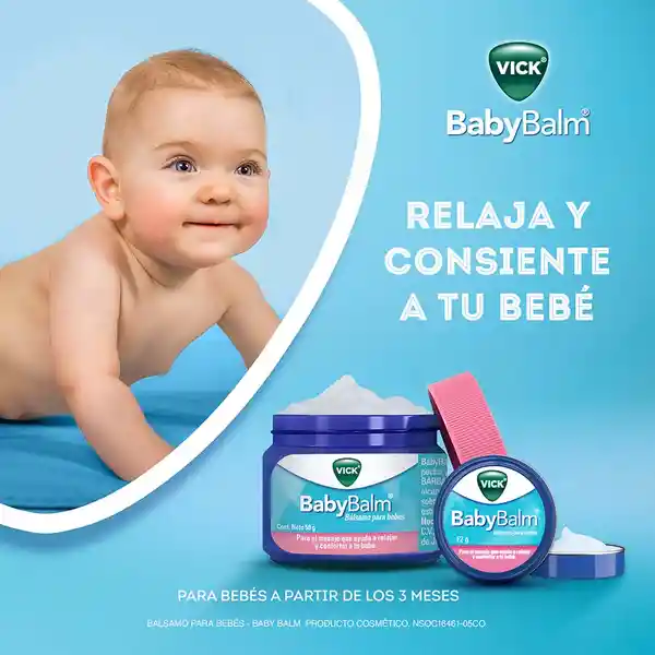 Vick BabyBalm Bálsamo para Bebés 6 unidades de 12 g