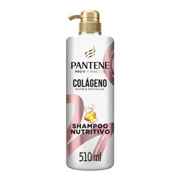 Shampoo sin sal' Pantene Pro-V Miracles Colageno Nutre y Revitaliza Nutritivo Champu 510 ml