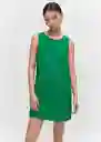 Vestido Tika Verde Talla 18 Mujer Mango