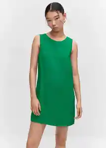 Vestido Tika Verde Talla 18 Mujer Mango