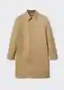 Parka Cambrils Camel Talla S Hombre Mango