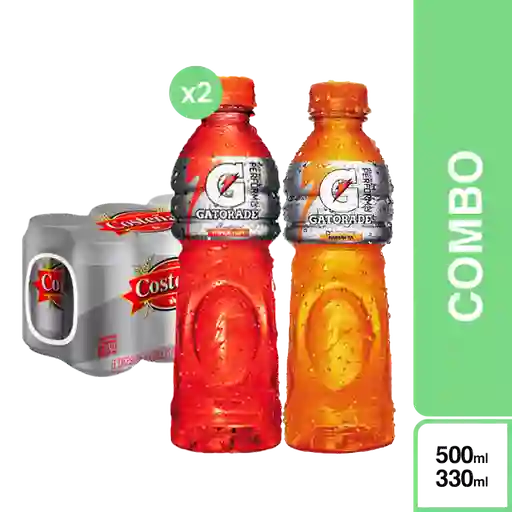 Combo Gatorade 500 mL x 2 Und + Pack Costeña 6 Und