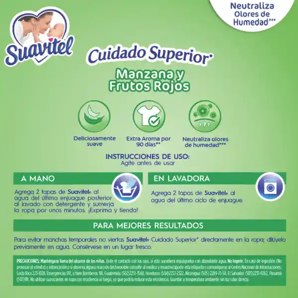 Suavizante Suavitel Frescura de Manzana 4.8 L