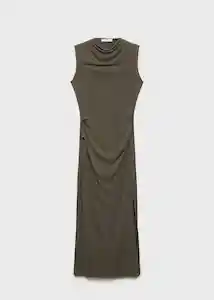 Vestido Carai Khaki Talla S Mujer Mango
