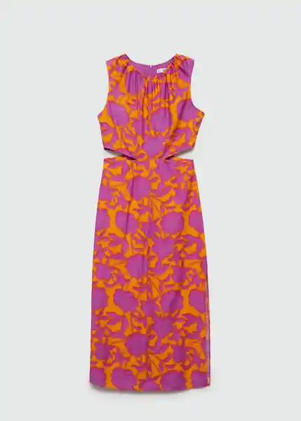 Vestido Olimpio Naranja Talla M Mujer Mango