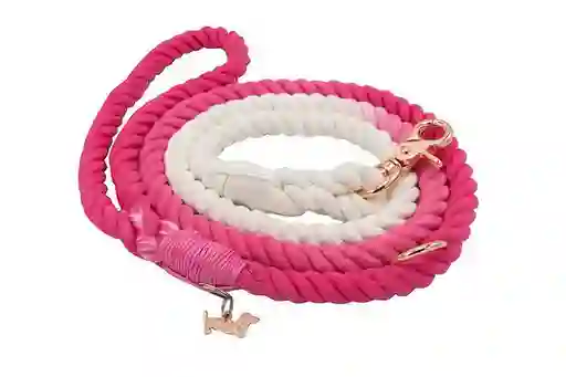 Sassy Woof Correa Rope Leash Ombre Pink