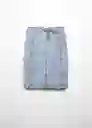 Falda Midi Azul Talla XS Mujer Mango