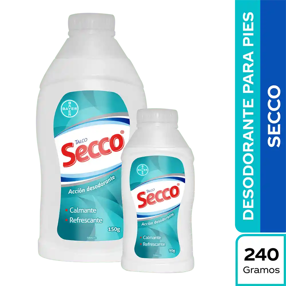 Secco Talco para Pies con Acción Desodorante