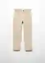 Pantalón Perú 5 Beige Talla 12 Niños Mango