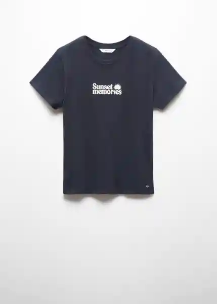 Camiseta Memo Navy Talla 20 Niña Mango