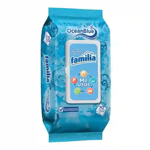 Familia Toallitas Húmedas Mil Usos Ocean Blue