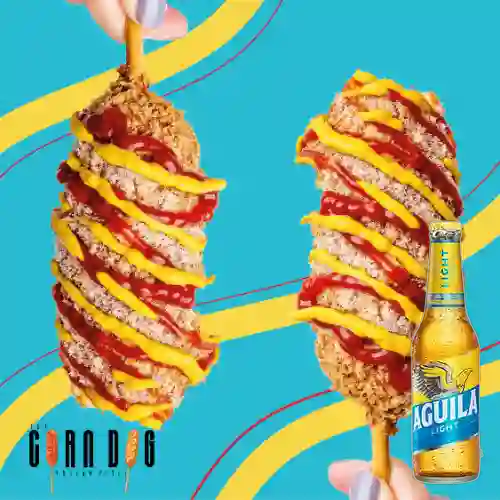 Combo Basic Cheese + Aguila Light 350 ml