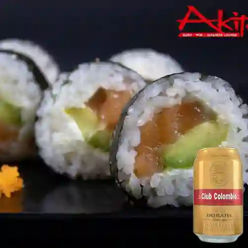 Combo Philadelphia Roll + Club col. Dorada Lta 330ml