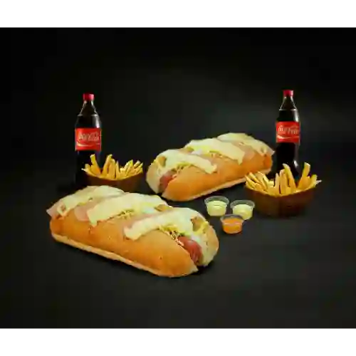 Combo Clásico para 2 (hot Dogs)