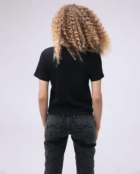  Camiseta Mujer Negro Talla M 600D000 AMERICANINO 