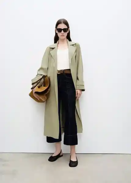 Abrigo Trench Taxi Khaki Talla S Mujer Mango