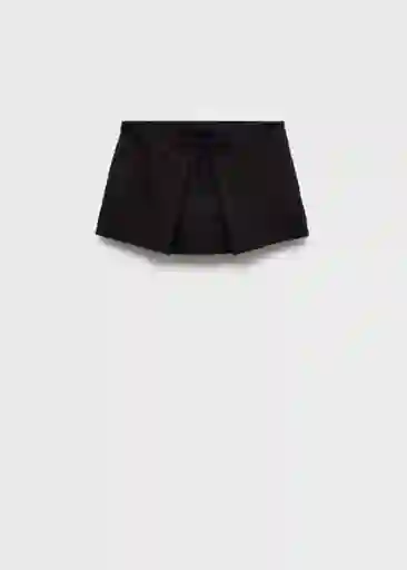 Falda Lazito Negro Talla 36 Mujer Mango