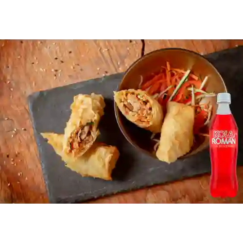 Combo Spring Roll de Pollo + Kola Roman 300 ml