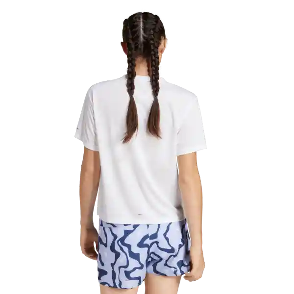 Adidas Camiseta Manga Corta Run it Bl Tee W Mujer Blanco Talla L