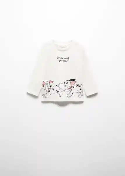 Camiseta Dalmitas Off White Talla 66 Niña Mango