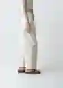 Pantalón Macarena Mujer Crudo Vainilla Claro Talla 10 433G359 Naf Naf