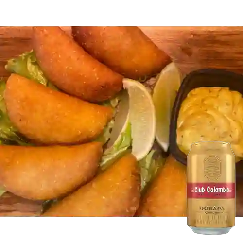Combo Empanadas Sésamo + Club col. Dorada Lta 330ml