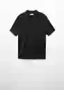 Camiseta Polo Ruisenor Negro Talla XL Hombre Mango