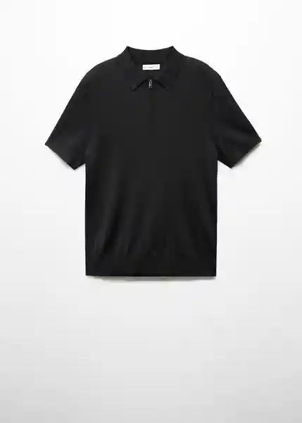 Camiseta Polo Ruisenor Negro Talla XL Hombre Mango