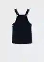 Vestido Uva Navy Talla 10 Niñas Mango