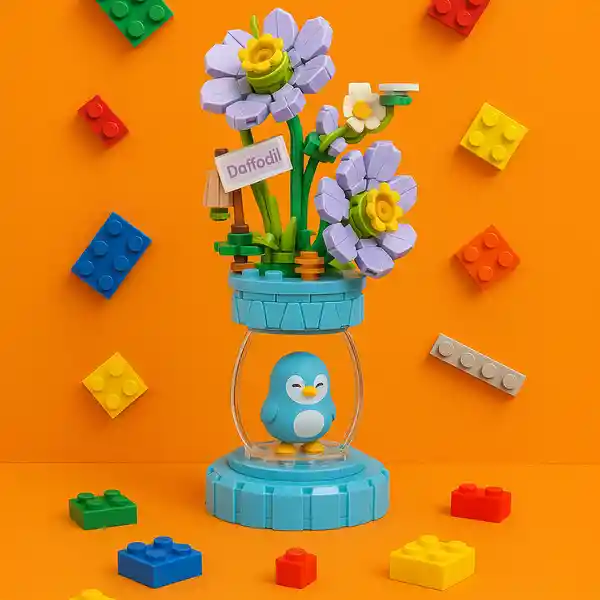 Bloques Mini Flores Familia Narcissus Serie Mini Family Miniso