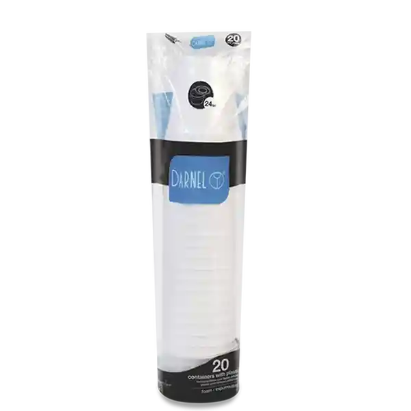 Darnel Contenedor Con Tapa Plástica 24 oz