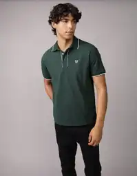 Polo Hombre Verde Talla Medium 4559300 American Eagle