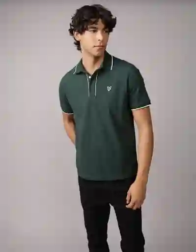 Polo Hombre Verde Talla Medium 4559300 American Eagle