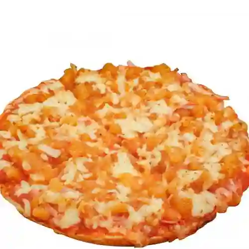 Pizza hawaiana con pollo